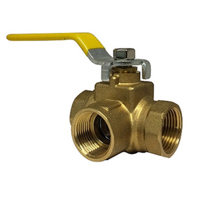 Système d'eau nickelé plomberie femelle fileté laiton forgé manuel trois entrées d'eau vanne à bille à <span class=keywords><strong>3</strong></span> voies - Product Image 2