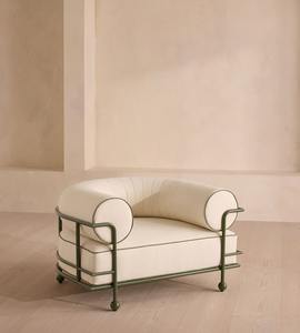 Canapé sectionnel d'extérieur fabriqué en aluminium antirouille meubles de jardin à coussin confortable d'extérieur - Product Image 1