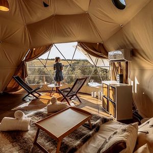 Kit de Tente Dôme Géodésique de Luxe pour Glamping, Hôtel et Complexe Hôtelier, Maison Préfabriquée en PVC à Vendre - Product Image 4