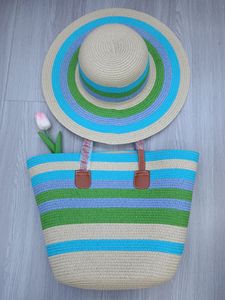 Bán Buôn Phong Cách Mũ Rơm Mùa Hè Phụ Nữ Tất Cả Các Trận Đấu Gỗ Bãi Biển Mũ Và Túi Xách Dây Kéo Đóng Cửa Mùa Hè Hat - Product Image 3