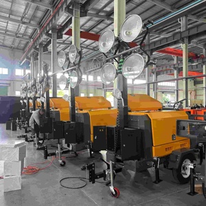 מגדל תאורת לד נייד 10kva 15kva 20kva 25kva 30kva גנרטור דיזל נייד יאנגדונג מגדלור הידראולי עם תו תקן CE - Product Image 4