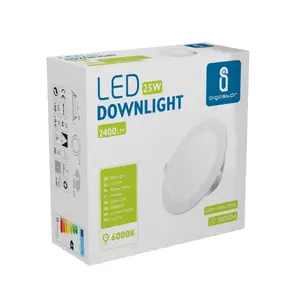 Downlight LED redondo de 25w con luz blanca, eficiente y de bajo consumo, ideal para iluminación general en hogares y oficinas. - Product Image 3