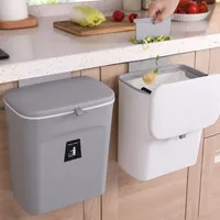 Attaccatura di parete di plastica bidone dei rifiuti Da Cucina a parete cestino con coperchio