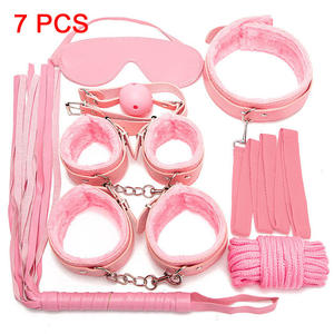 Ensemble de bondage imperméable de haute qualité, très vendu par les fabricants, avec menottes, fouet, collier, jeu sexuel pour esclave, 7 pièces, jouet sexuel pour adultes - Product Image 4