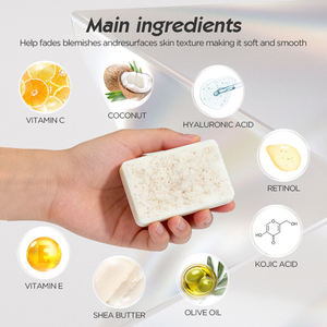 Productos de Venta Caliente: Jabón <span class=keywords><strong>Artesanal</strong></span> de Glicerina <span class=keywords><strong>con</strong></span> <span class=keywords><strong>Aceite</strong></span> de Lavanda, Jabón para Cuerpo y Rostro, Jabón Blanqueador de Limpieza Profunda <span class=keywords><strong>con</strong></span> Miel, Cúrcuma y Rosa - Product Image 3