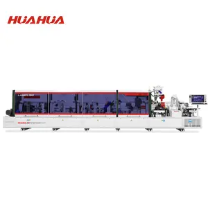 Huahua HH-706RLK-Laser150 Dubbele Lijmpot Lineaire Rand Bander Met Hoek Afronding Scanning Laser Rand Banding Machine