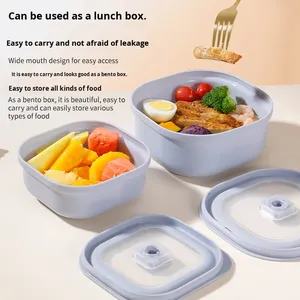 Recipientes Apilables <span class=keywords><strong>para</strong></span> Preparación de Comidas Bento, Aptos <span class=keywords><strong>para</strong></span> Microondas y Congelador, Brotdose <span class=keywords><strong>Tupper</strong></span>, Lonchera con Tapas Herméticas - Product Image 4