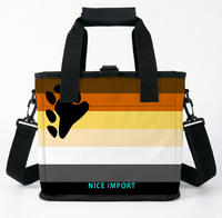 Sac isotherme pliable Androsexual Rainbow pour le travail, le camping, étanche et anti-fuite avec bandoulière