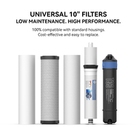 Système d'osmose inverse 75 GPD OEM/ODM à 5 étapes, purificateur d'eau potable directe, filtre à eau sans réservoir pour usage domestique et extérieur