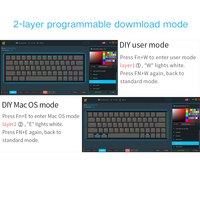 Clavier mécanique luminescent Skyloong GK64 à commutation optique Gateron 60% à commutation à chaud pour fabricant d'origine