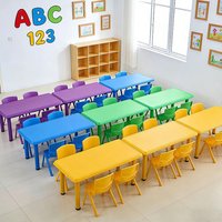 Ensemble table et chaise coloré pour enfants, idéal pour la maternelle et la crèche (vente en gros)
