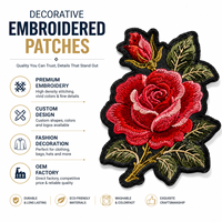 Patchs brodés décoratifs, broderie personnalisée pour vêtements, sacs, chapeaux, fabricant OEM, vente en gros, lavable, durable