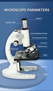 학생과 교육 과학 키트를위한 640X 1000X 1600X 현미경으로 2025 새로운 디자인 알루미늄 상자 생물학 교육 세트 - Product Image 6