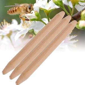 6 uds palo de madera herramienta de apicultura Bee Queen Stylobate Rod Queen estándar Wax Bowl Cell King Rod System - Product Image 6