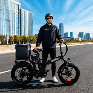 Vélo Électrique Chamrider DTS425 pour Livraison de Pizza, Expédition Gratuite depuis l'Entrepôt UE, Pneus Larges Compacts, Batterie 48V 32AH, 20 Pouces - Product Image 1