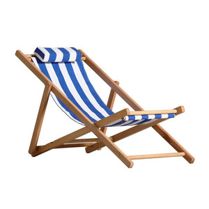 Chaise longue en bois pliable pour l'extérieur, pour jardin, plage, parc, mobilier de <span class=keywords><strong>loisirs</strong></span>, design moderne <span class=keywords><strong>et</strong></span> réglable - Product Image 4