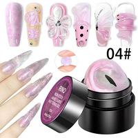 Gel UV liquide 3D pour ongles - Adhésif solide sans eau pour moulage |   4 Couleurs |   Pointes françaises et fleurs en strass |   Utilisation à domicile/salon