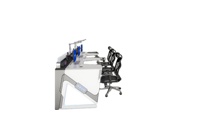 Escritorios de Computadora Modernos y Duraderos de Acero y Madera JCCX-5 para Centros de Datos, Salas de Despacho, Agencias Gubernamentales y Control de Tráfico