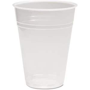 Gobelets Translucides en Plastique pour Boissons Froides Boardwalk 9oz TRANSCUP9PK, 100/Paquet avec Couvercles, Écologiques, pour Fêtes, Ustensiles, Logo Personnalisé PP+PS - Product Image 3