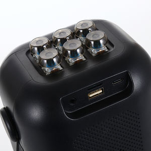 FANSBE poignée fête de famille lumière rvb Portable sans fil chant <span class=keywords><strong>karaoké</strong></span> Machine haut-parleur avec microphone - Product Image 4