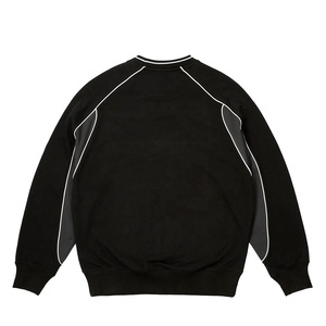 Felpa da <span class=keywords><strong>basket</strong></span> Vintage personalizzata con bordino di cotone Color Block Unisex in bianco - Product Image 4