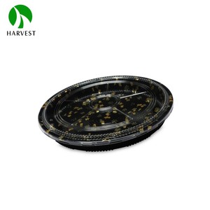 Plateau de service à sushi <span class=keywords><strong>en</strong></span> <span class=keywords><strong>plastique</strong></span> jetable de qualité alimentaire HP-65 avec couvercle - Product Image 5