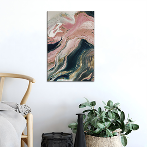 Tableau décoratif de luxe de style japonais traditionnel paysage marin abstrait toile peinture Art mural - Product Image 6