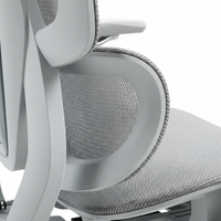 Chaise de bureau ergonomique à dossier haut T606, dossier ergonomique en forme de S, cadre en alliage d'aluminium, soutien lombaire réglable, accoudoirs 4D, 135