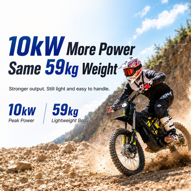 2026 Surron Light Bee X in Stock Fast Delivery 10000W 60V40AH Electric Dirt Bike with Integrated Road Bike