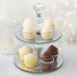 Umwelt freundliche einzigartige Design Hochzeits torte Stand Dessert Fall Platte Sweet <span class=keywords><strong>Circle</strong></span> Tabletts Tisch dekoration Gerichte & Teller - Product Image 1