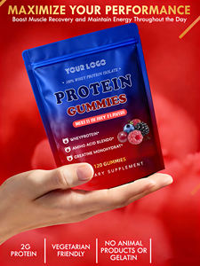 Complément Nutritionnel Sportif Personnalisé OEM : Gommes de Protéines de Lactosérum avec Acides Aminés et Créatine pour l'Énergie et l'Entraînement Musculaire - Product Image 2