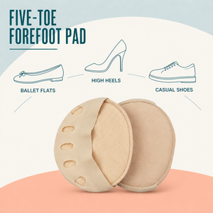 Almohadillas para el Antepié, Plantillas para Zapatos de Cinco <span class=keywords><strong>Dedos</strong></span> para Mujer, Antideslizantes, para Tacones Altos, Plantillas Footmaster para Bailarinas y Zapatos Casuales - Product Image 2