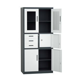 4-Door Steel Office Storage Cabinet with <b>Drawers</b> File Metal Office Furniture for Gym School Hotel and Supermarket Use - Product Image 4