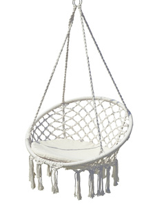 Gió Bắc Âu phong cách treo ghế dệt tay bông sợi Dây đu thoải mái ngoài trời võng giỏ - Product Image 6