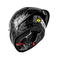 Casque de moto modulaire MOTOWOLF à double visière, homologué DOT, avec visière solaire pour hommes et femmes