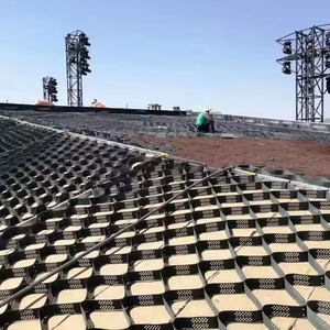 Grille en nid d'abeille en HDPE pour le stabilisation du <span class=keywords><strong>gravier</strong></span>, <span class=keywords><strong>stabilisateur</strong></span> de géocellules pour le renforcement des routes, pavés en béton, étangs de pisciculture, barrage - Anti-corrosion - Product Image 3