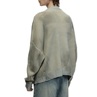 Design personnalisé pull vierge Vintage essentiel à manches longues pull unisexe en détresse col rond pull surdimensionné femmes et hommes