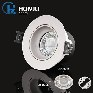 Nhà sản xuất 50 mét Fresnel ống kính quang học LED ống kính utra-mỏng trong nhà bán lẻ thương mại LED Ống Kính tIR LED ống kính