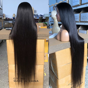 Parrucca Frontale in Pizzo HD 13x4 Liscia Naturale da 30-40 Pollici, Senza Colla, Pronta da Indossare, <span class=keywords><strong>Capelli</strong></span> Umani <span class=keywords><strong>Lunghi</strong></span> e <span class=keywords><strong>Lisci</strong></span> per Donne Nere - Product Image 2