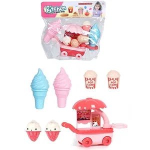 Kinder-Puzzle-Erziehungs-Spielzeug Hausspielzeug Kochen Küche-Set Dessert-Station Warenkorb Essensset Süßigkeiten-Eiscreme Spielzeug für Kinder