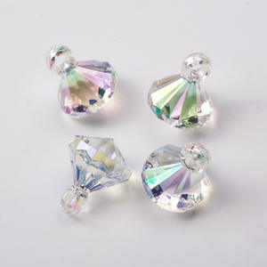 Colorful <b>Acrylic</b> <b>Plastic</b> <b>Lucite</b> Loose <b>Beads</b> High Transparent DIY Modern 15x21mm Jewelry Making - Product Image 4