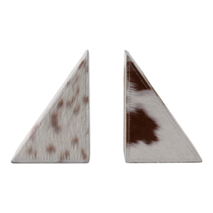Serre-livres à motif vache pour la décoration de bureau à domicile, ensemble de serre-livres modernes - Product Image 1