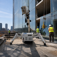 Grue araignée compacte de 5 tonnes, grue télescopique sur chenilles pour opérations de levage dans les espaces étroits, CE