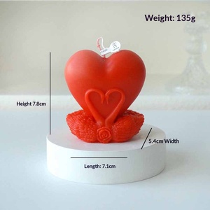 Vela aromática de cera de soja con forma de cisne, hecha a mano, para decoración romántica de mesa, ideal como regalo para el hogar. - Product Image 6