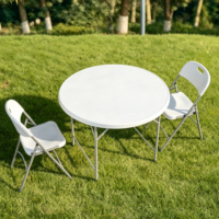 Table en plastique directe d'usine meubles modernes durables salle à manger portable camping fête événement mariage