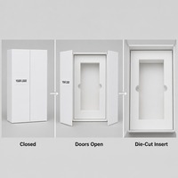 Boîte cadeau à double porte en carton avec insert pour présentation en magasin, impression personnalisée, rigide, robuste, de qualité supérieure, vente en gros, directement de l'usine