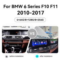 21 Zoll Carplay für BMW 6er F10 F11 2018-2021 Auto GPS Navi Multimedia Video Player Co-Pilot Passagiere Display Dual Screen