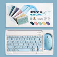 Ensemble clavier et souris sans fil universels pour tablette, ordinateur, iPhone Duo / iPad et autres smartphones