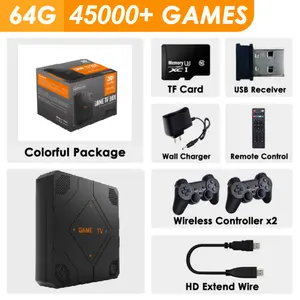 Ye G12 Pro Game Box 64GB 45000 Games Dual System Support TV Classic Retro Video Game Console 4K Classic Gaming Console G11 Pro