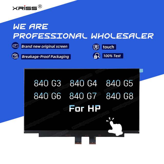 L18313-001 L18314-001 For HP EliteBook 840 G5 LCD Display Touch Screen Assembly 14" FHD IPS EDP 30 40pin Replacement